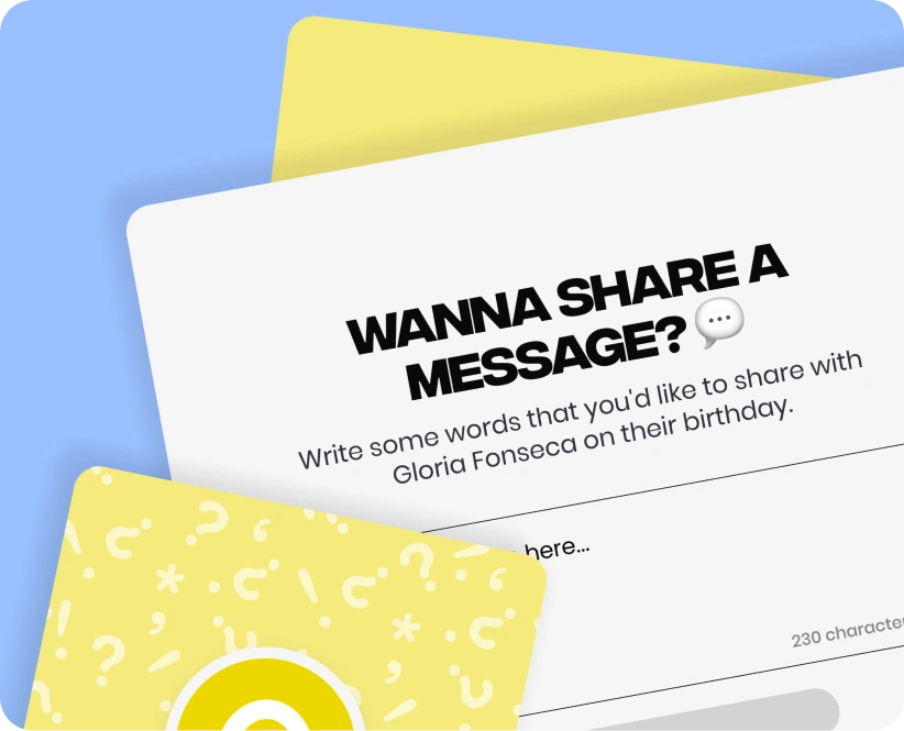 share a message