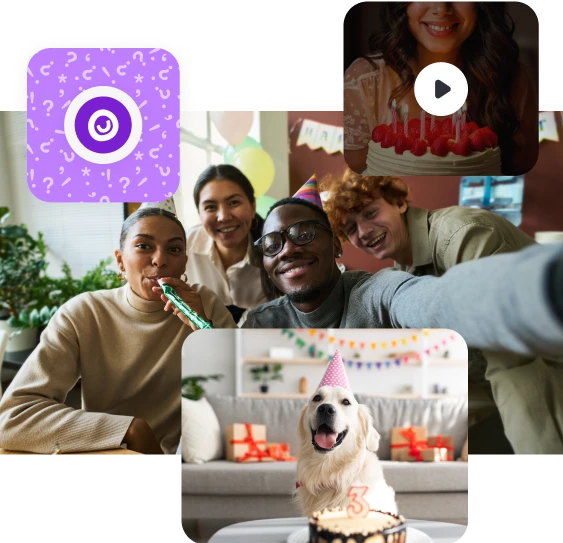 Two people in birthday mood